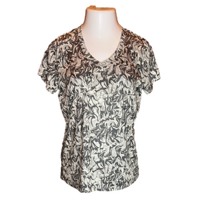 UNDER ARMOUR Shades of Gray Print Loose Athletic Tee Size L